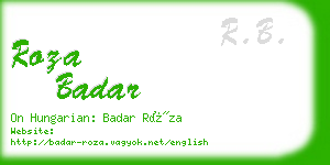 roza badar business card
